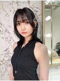 "儚さで引き込まれる様に動く"韓国風ハッシュカット