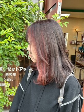 セットアップ 倉敷美和店(SET-UP) デザインカラー髪質改善×インナーカラー／ピンク/11.4