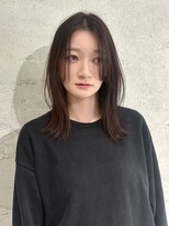 ヨーク(YOKE)&nbsp;【YOKE】ナチュラルブラウンカシスラベンダーレイヤーボブ顔周り