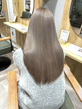ヴェルア 四条烏丸(Velua) メテオストレートミルクティーブロンドロングワンホンレイヤー