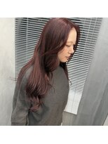 シー(Ciii)&nbsp;Stylist イケダ>>ブリーチなしローズカラー