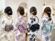 グースカ(guusca)の写真/[花火大会☆浴衣着付け＆ヘアセット￥6500円]池袋駅近☆早朝受付OK◎綺麗な着付を♪