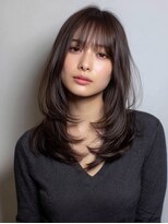ラ ブーケ 大垣店(La Bouquet)&nbsp;ダークパープル/ナチュラルショート/ミルクブラウン/夏/大垣