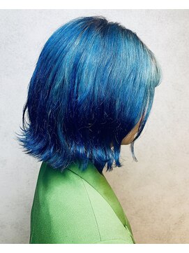 ヘアサロンエム 渋谷店(HAIR SALON M) 外ハネボブ/アッシュブラウン/ネオウルフ/デザインカラー