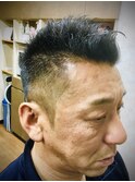 白髪染めダンディフェードショート