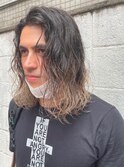 男のグラデーションミルクティ