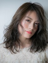 カバーヘア ブリス 大宮西口(COVER HAIR bliss)&nbsp;チャコールグレーくせ毛風アシンメトリー201u大宮30代40代50代