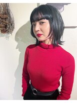 ファッジ 南柏(FUDGE)&nbsp;【FUDGE】ブルーブラック　×　ウルフカット