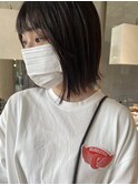 ぱつっとボブ。