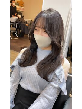 イオエ(ioe) 前髪/アンブレラカラー/こなれミディ/イメチェン/ウェーブパーマ