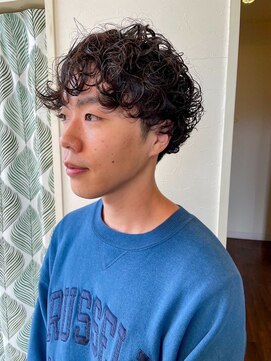 アンノウン(UNKNOWN) マッシュ×くるくるパーマ