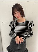 【竹之内蔵人】艶感ぱっつんボブ/小顔ライン/耳掛けボブ<錦糸町>
