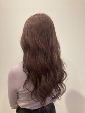 パプス ド コワフュール 甲東園(Pap's de coiffeur) さくらピンクブラウン×髪質改善トリートメント