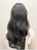 冬カラーカーキベージュ＊ゆるふわ愛されツヤ髪ロング20代30代