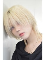 アイトーキョー 下北沢(AI TOKYO)&nbsp;中性ウルフショート/メンズカット/ハイトーン/下北沢