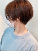 30代40代大人前髪なし耳だしショート【つばき】