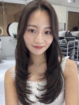 エレメント 五反田店(EREMENT) ハイライトカラーミルクティーベージュレイヤーカット