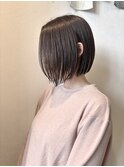 切りっぱなしボブ髪質改善トリートメント♪
