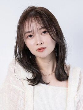 ファルベ(Farbe) くびれ アプリコットオレンジ 夏のヘアアレンジハイライトカラー