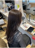 透明感ニュアンスカラー×セミロング
