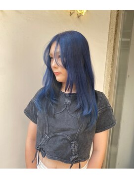 アジールヘア 北千住駅西口店(agir hair) ネイビーブルーブルージュブルーカラー北千住Kitasenjyu