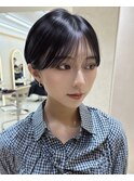 マッシュショート＃ブルーブラック＃髪質改善