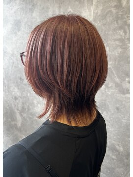 ザ ラブズ ラフズ ヘアー 本店(the loves laughs hair) レイヤーボブ×透明感ピンク