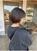 ショートカット ショートヘア チョコレートブラウン