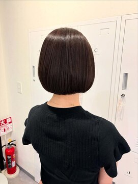 ハピネス クローバー 学園前店(Happiness CLOVER) 丸みボブ　髪質改善うる艶カラー