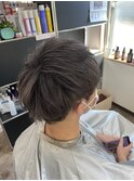 マッシュ×ホワイトグレー
