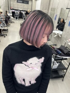 リノート バイ エゴル 名古屋(LINOET by ENGOL) 【LINOET 名古屋】佐藤まいらピンク/アンブレラカラー