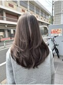 表参道/クラゲヘアー/オリーブグレー/小顔/ココアベージュ/渋谷