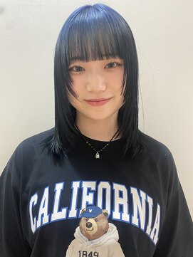 ナンブ セントラル(nambu-CENTRAL) デザインブルーカラー&レイヤーカット