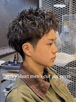 宮崎理容院 オークス店 &nbsp;メンズスパイキーショートパーマ
