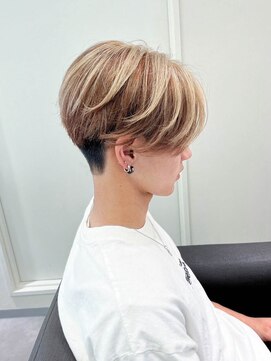 エルサ ザ リープ(ELSA the leap) 【ブリーチカラー/ダブルカラー】バレイヤージュ/メンズマッシュ