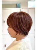 別府ショートボブ顔周りレイヤーカット髪質改善カラー