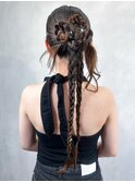 ヘアアレンジアップ夏祭りロング_ba594641