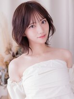 カバーヘア ブリス 北浦和(COVER HAIR bliss)&nbsp;ひし形レイヤーハッシュカットブリーチなしピンクブラウン20代a