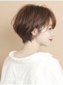 ひし形ショートボブ/大人ショートヘア/40代/50代/60代/表参道