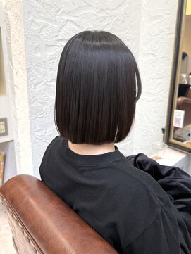 カモン(CAMON) 【仙台美容室】#切りっぱなしボブ #縮毛矯正 #髪質改善
