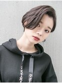 かきあげメンズ風マニッシュショート