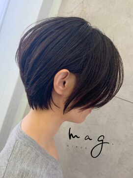 アヴァロン(AVALON) 【mag  ginza】横顔美人な耳掛け丸みショートボブ