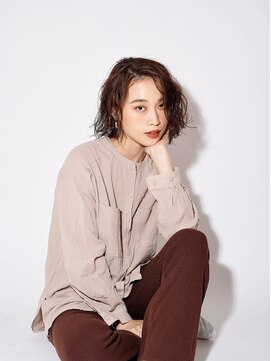 ヘアサロン アティリー(Hair Salon Attirer) 西梅田/ボブ/グレーベージュ/白髪ぼかし【Attirer飯田裕之】