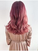 ピンクラベンダーロング_かきあげロングマロンベージュ_ba322741
