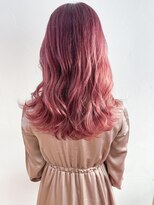 アイティーバイアルバム 八王子店(IT by ALBUM) ピンクラベンダーロング_かきあげロングマロンベージュ_ba322741