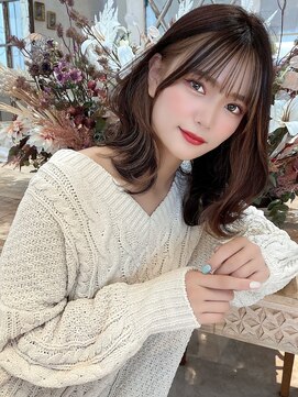 ロンド ジュルード 名古屋(Lond jeloud) 韓国風 レイヤーカット ケアブリーチ 学割U24 ダブルカラー 269