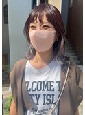 天神/大名/インナーカラー/大人かわいい/パープル/秋カラー
