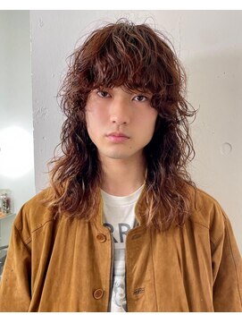 レコ 渋谷(LECO) 前髪ありゆるパーマウルフ