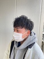 【翁長孝輔】爽やかメンズマッシュ×黒髮くせ毛風パーマ<原宿>
