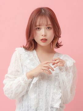 ラフィス ヘアー ピーチ 岡山店(La fith hair peach) 【La fith】インナーカラー×くびれミディ